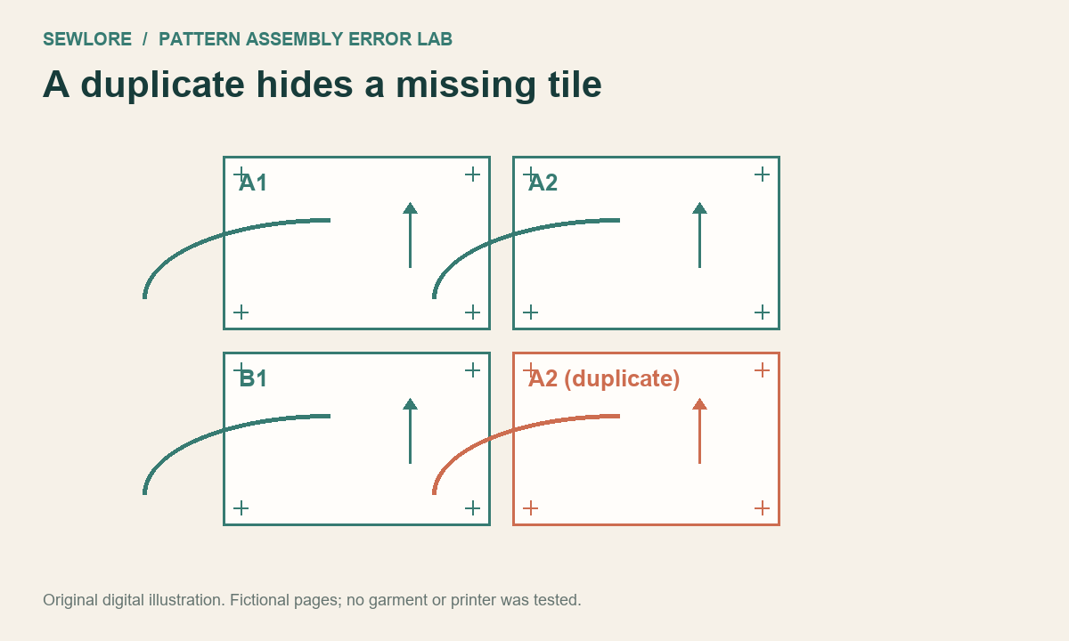 Digital teaching case: A duplicate hides a missing tile