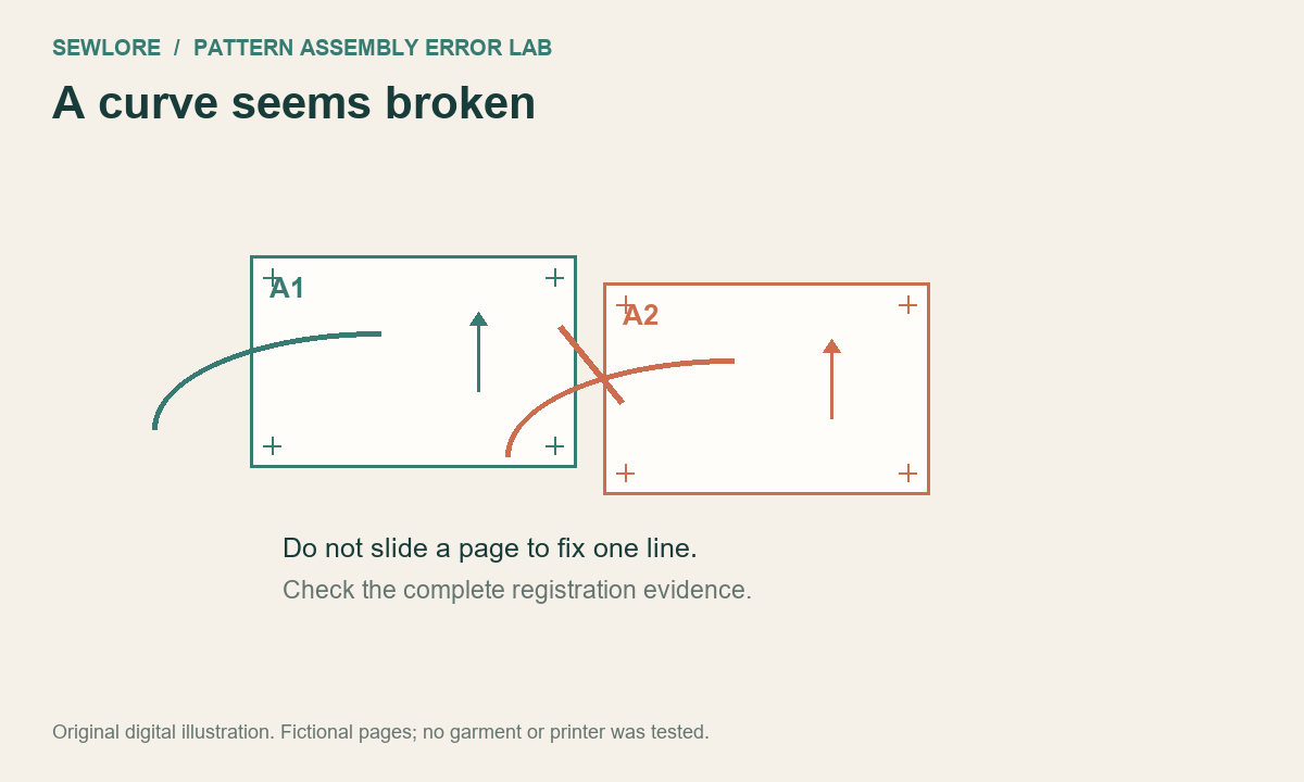 Digital teaching case: A curve seems broken